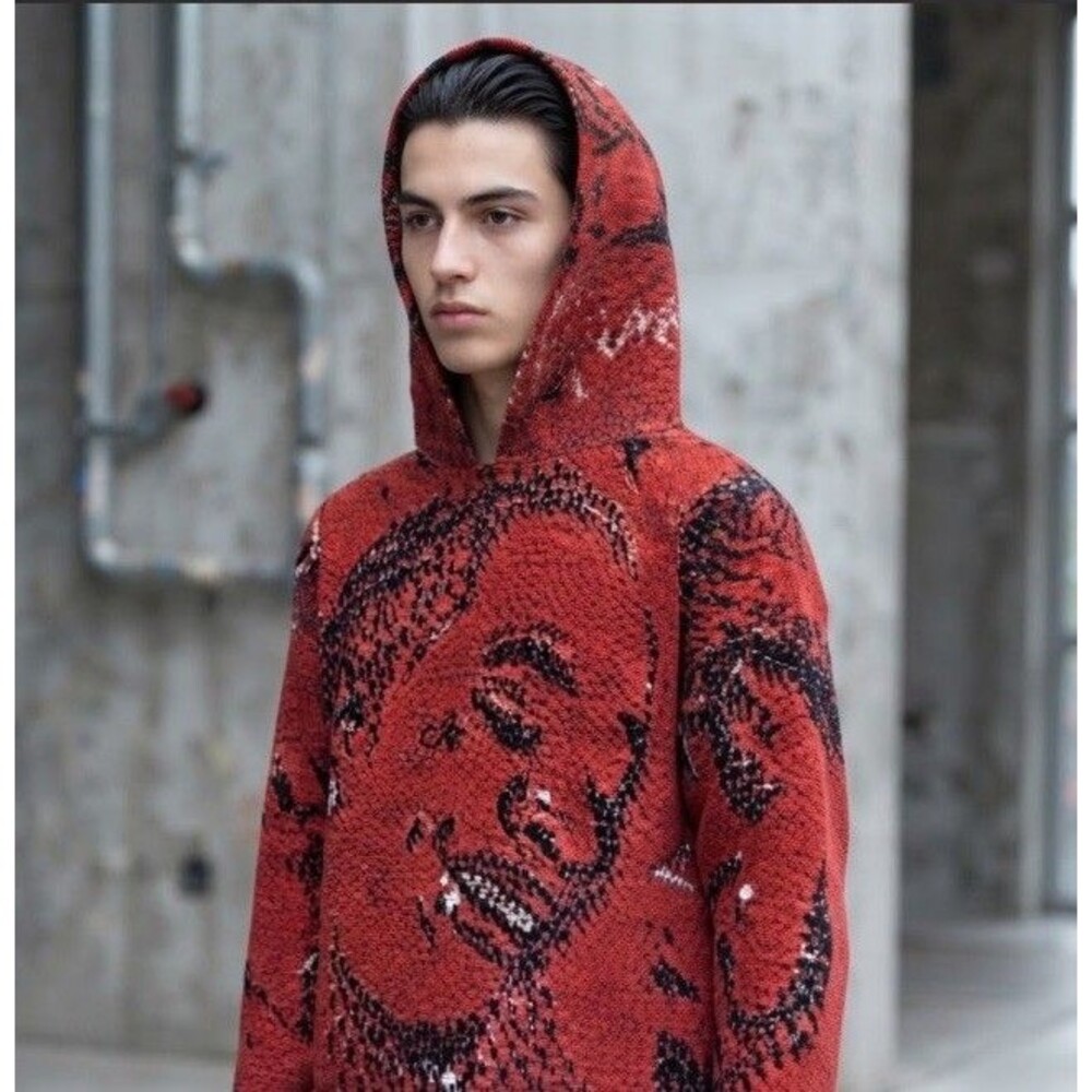 Young Thug Tapestry Jacket Red Black Spider Worldwide Men’s Sz XS Y2K Unisex NWT